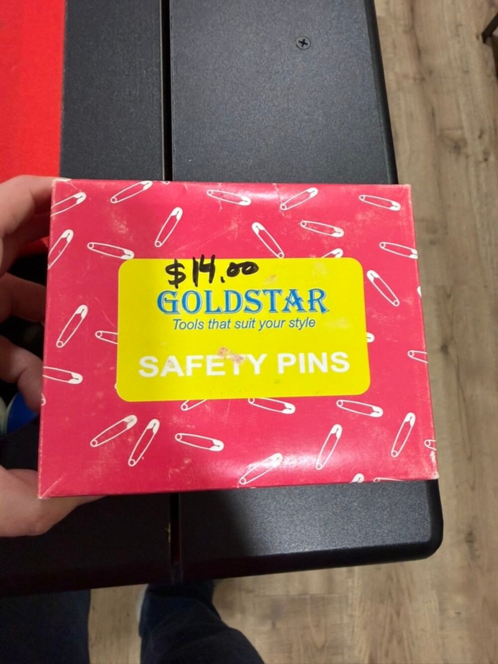 Box of Safety Pins - over 1000 pins
